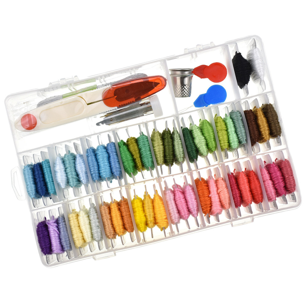 Embroidery Painting - 50 Assorted Colors Embroidery Floss Kit
