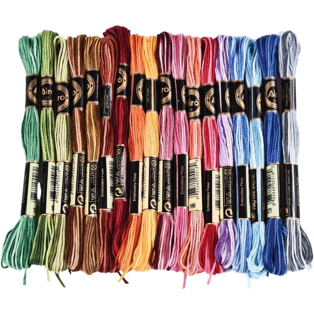 Embroidery Floss - 18 Skeins 6 Strands Colorful Variegated