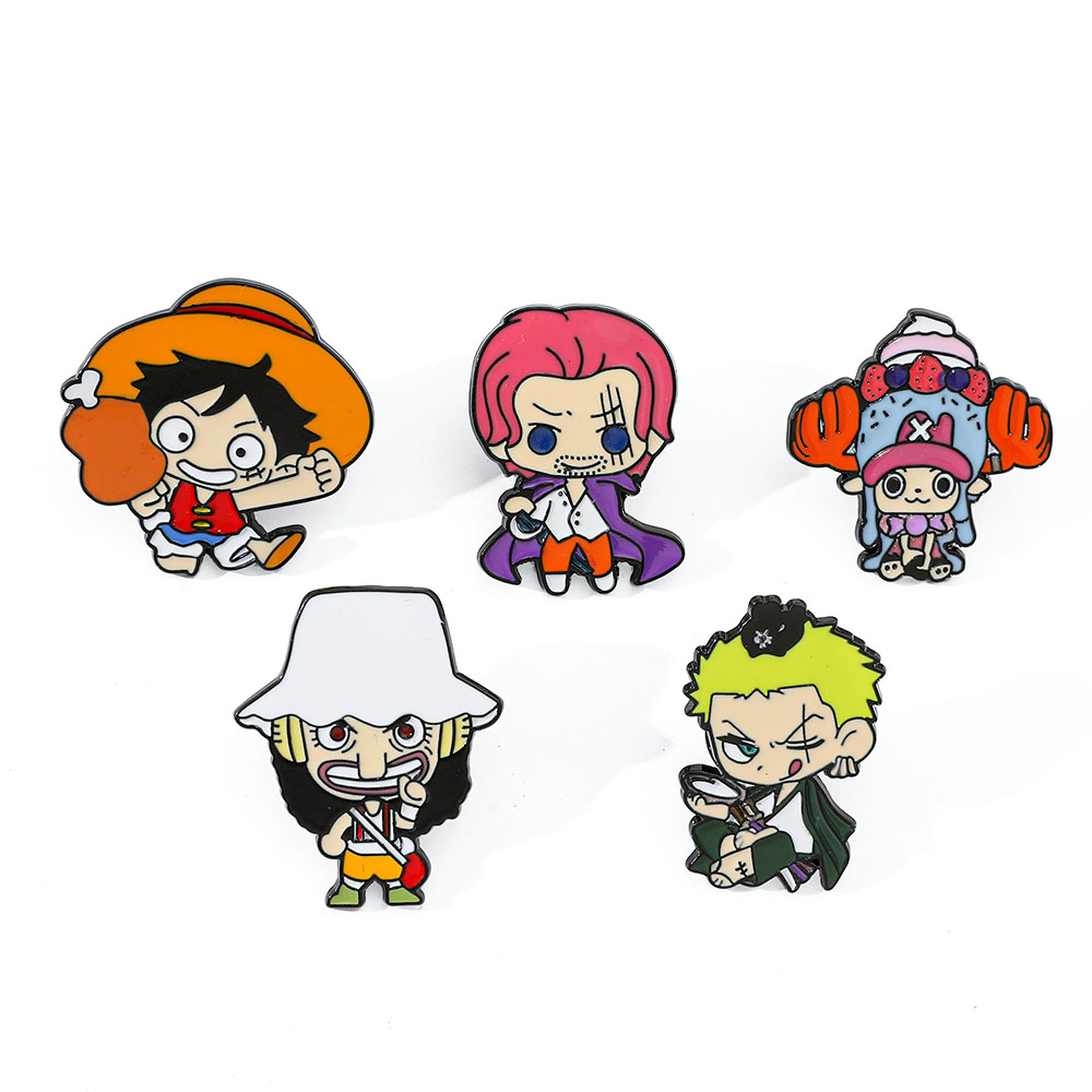Embroidery Textile - 5 Pcs Creative anime Brooch Handsome