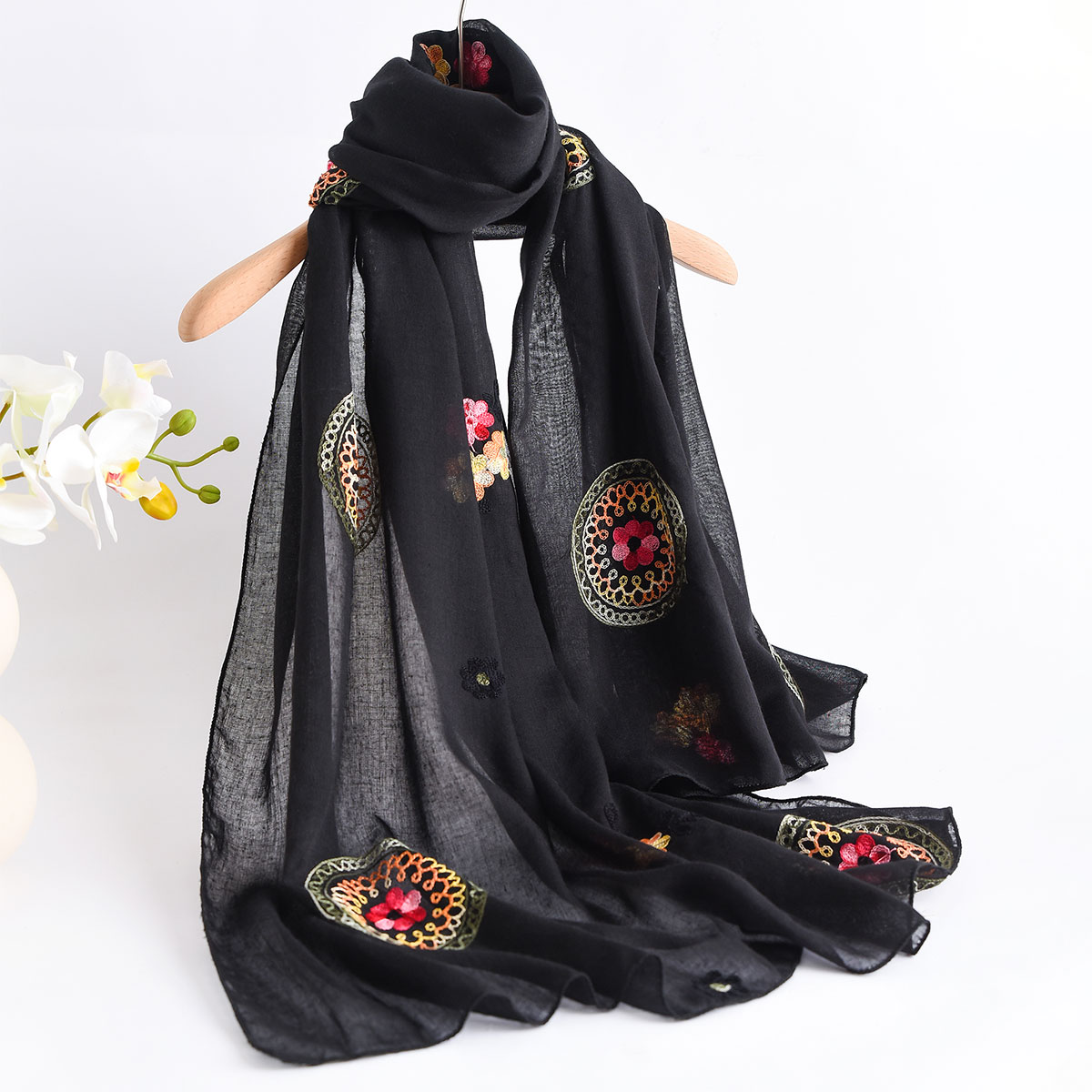 Summer New Lightweight Breatha – Embroidery Shawl recenzja i cena