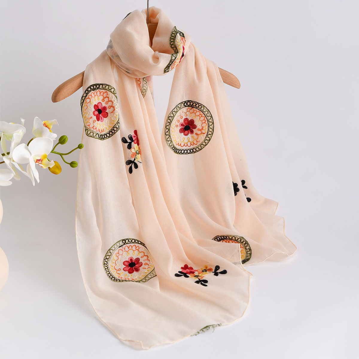 Summer New Lightweight Breatha – Embroidery Shawl recenzja i cena