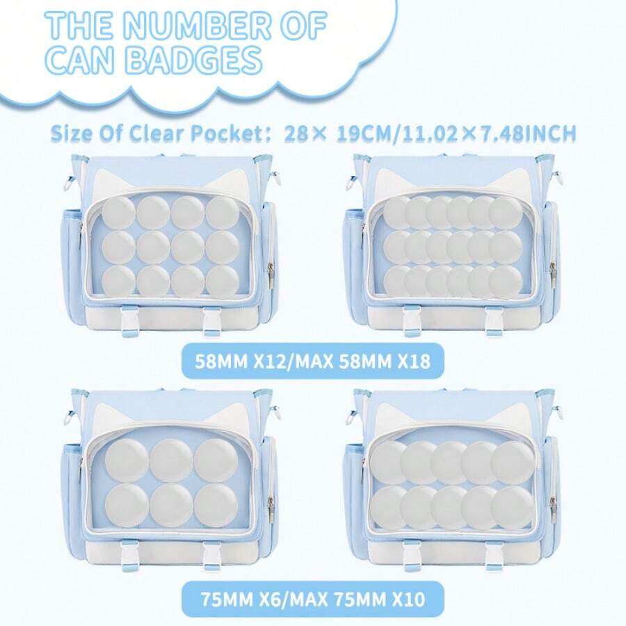 Kawaii Cat Ear Clear Window Pi – Embroidery Cat recenzja i cena
