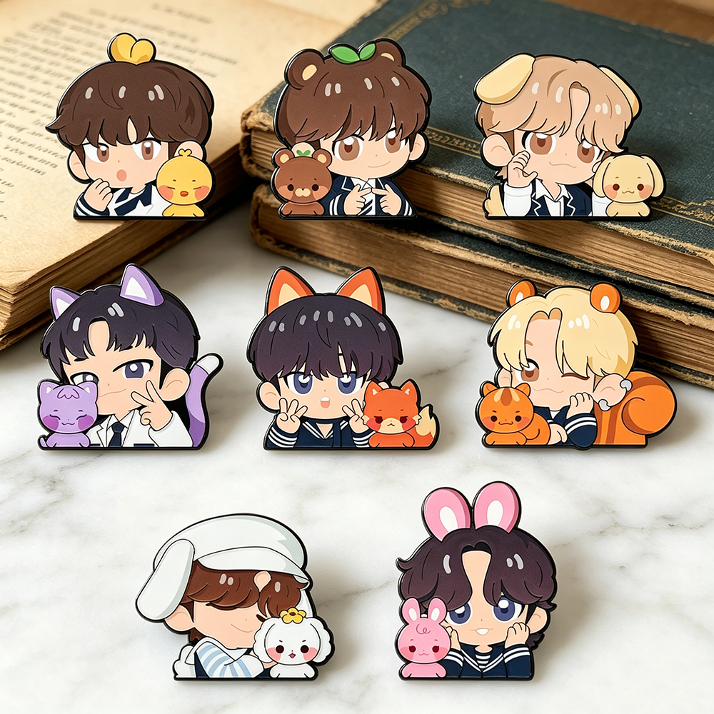 8pcs Kawaii Enamel Pin Set Car – Embroidery Reddit recenzja i cena