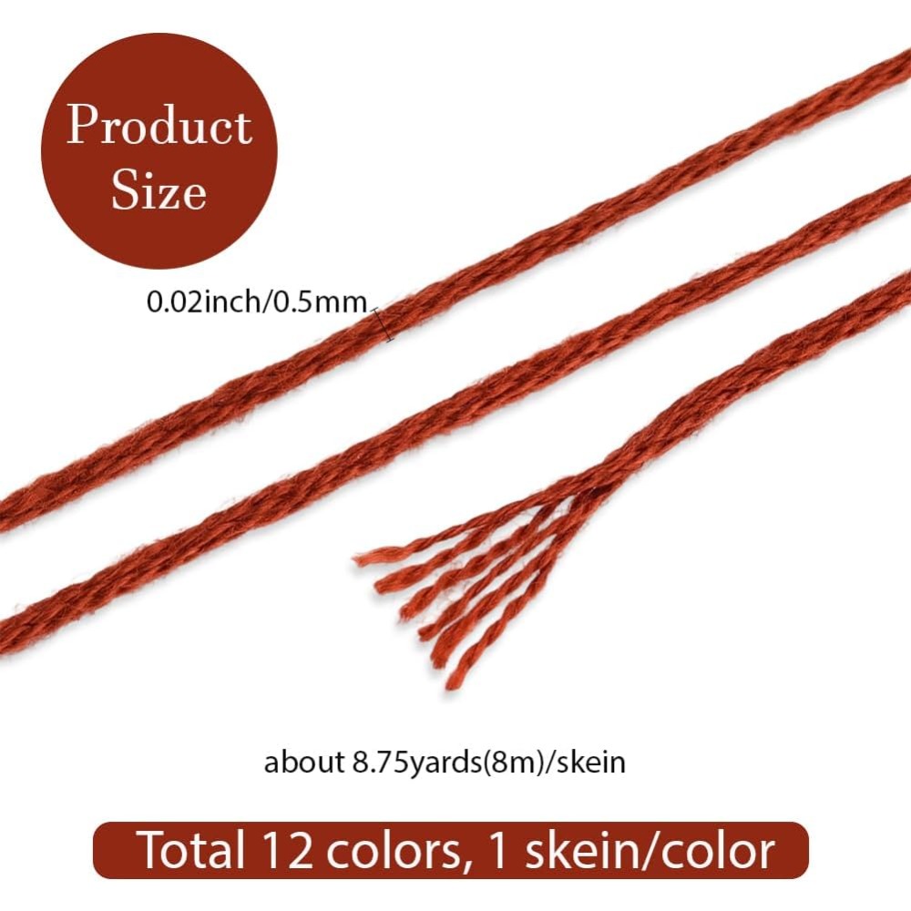 12 Skeins 6 Strands Hand Varie – Embroidery Floss recenzja i cena
