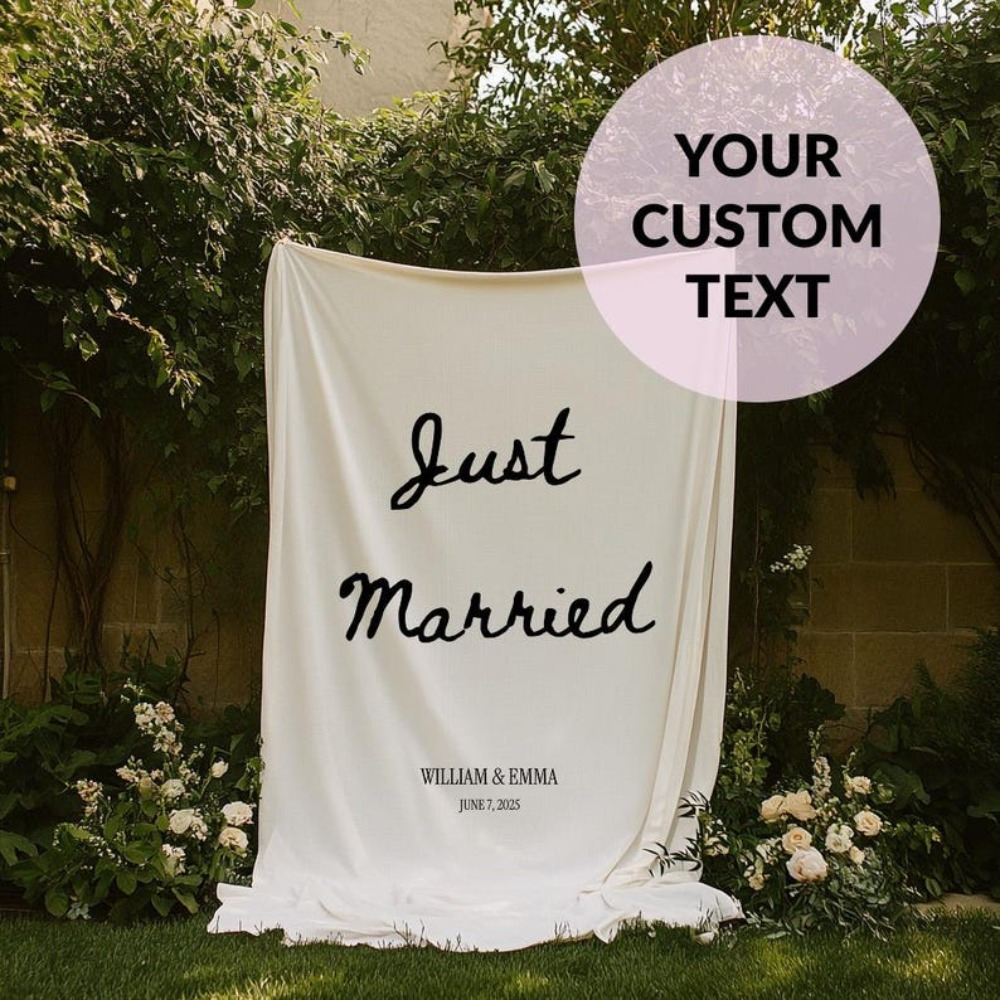Custom Wedding Banner - Custom – Embroidery Wedding recenzja i cena