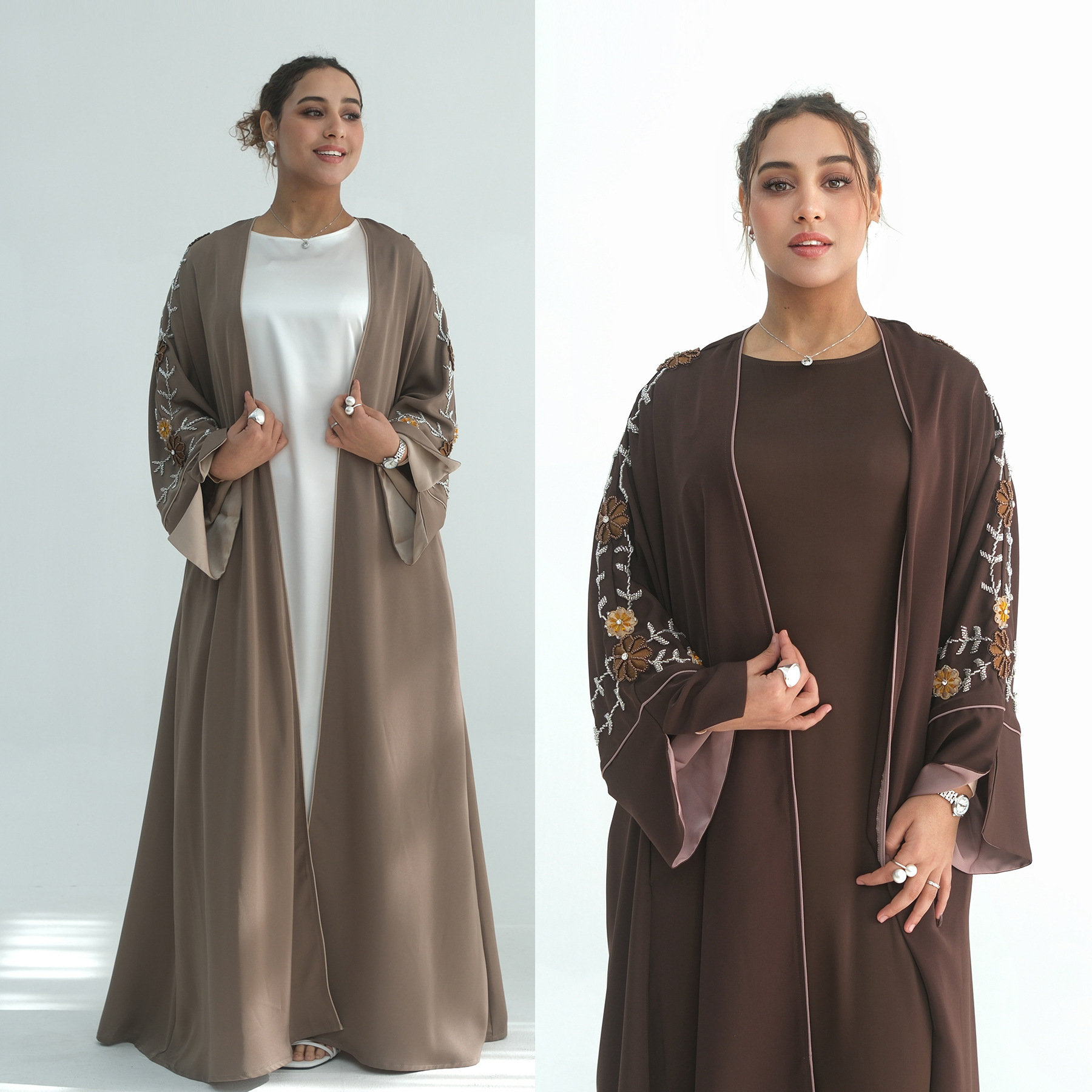 Eid Women Abaya Embroidery Bea – Embroidery Kaftan recenzja i cena