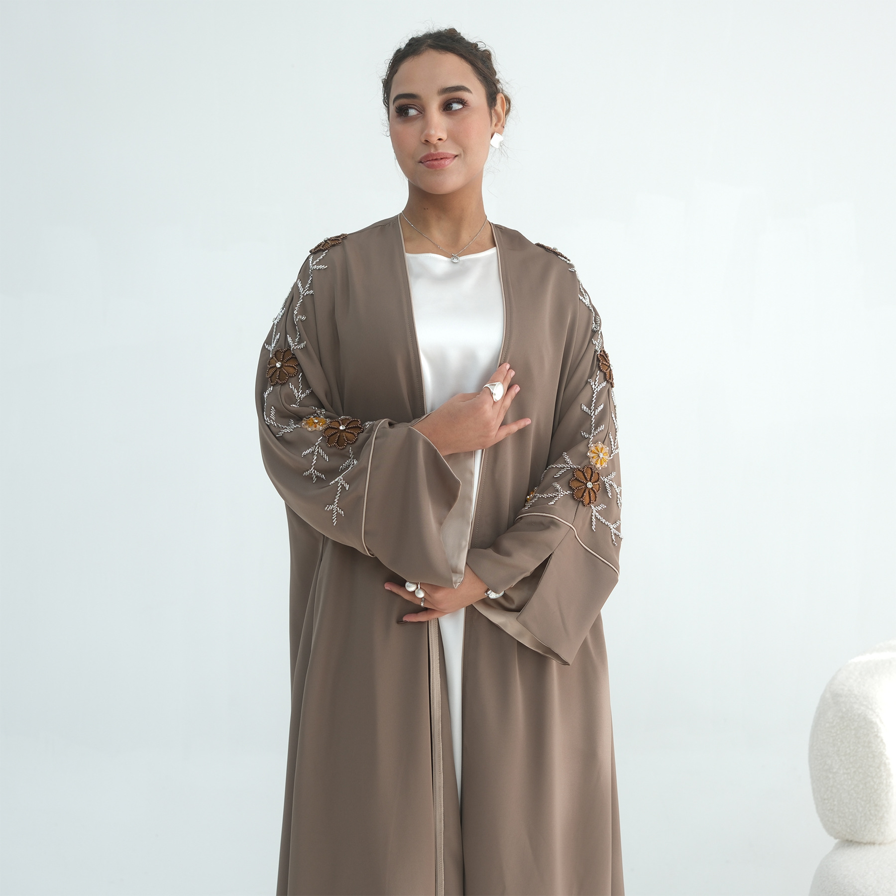 Eid Women Abaya Embroidery Bea – Embroidery Kaftan recenzja i cena