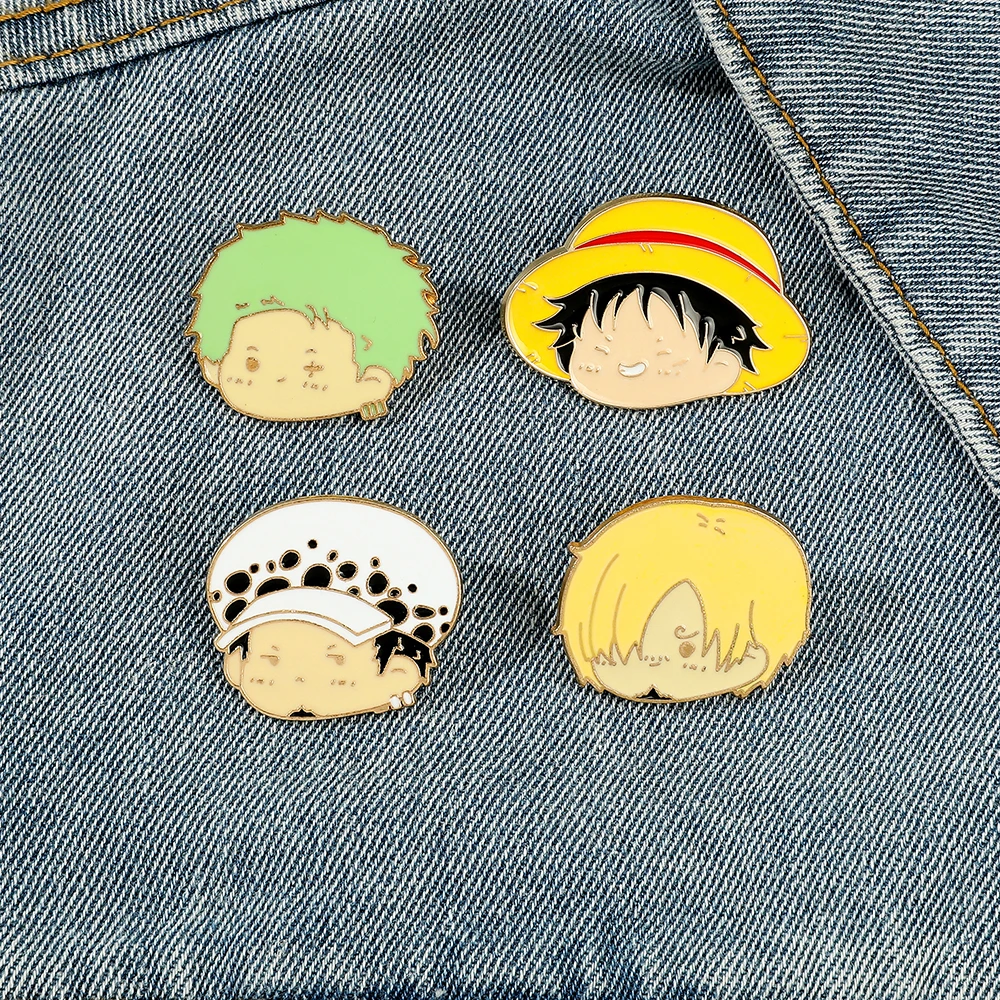 4 Pcs Anime Character Brooch S – Embroidery Textile recenzja i cena
