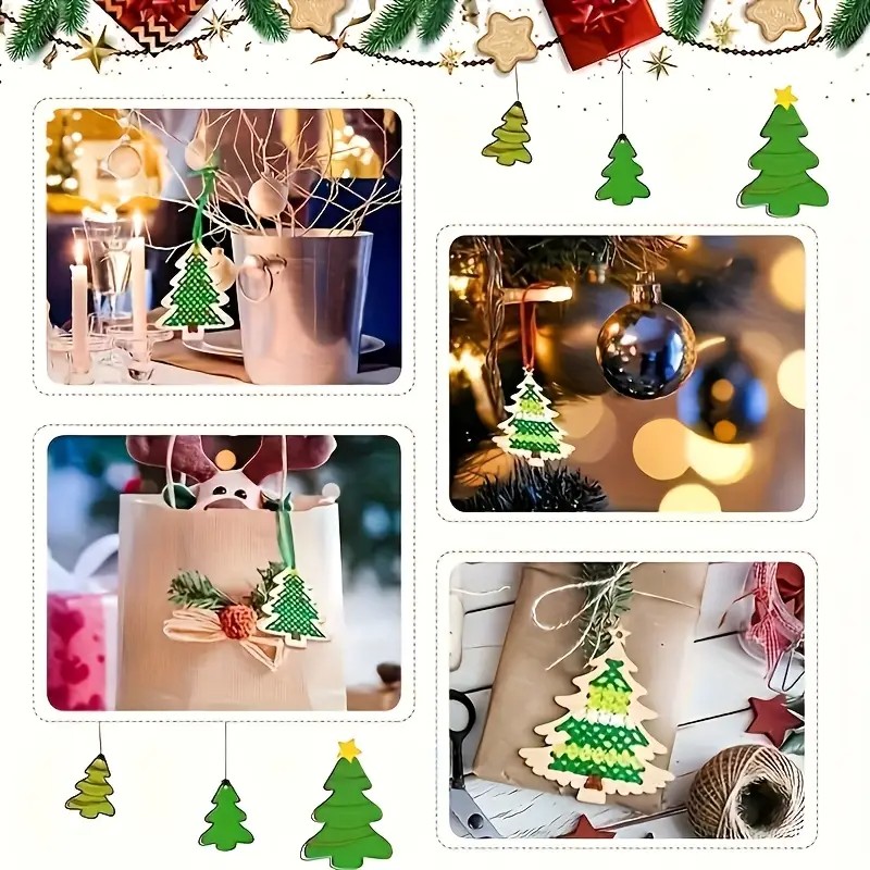 Cross Stitch Hanging Pendant G – Embroidery Xmas Ornaments recenzja i cena