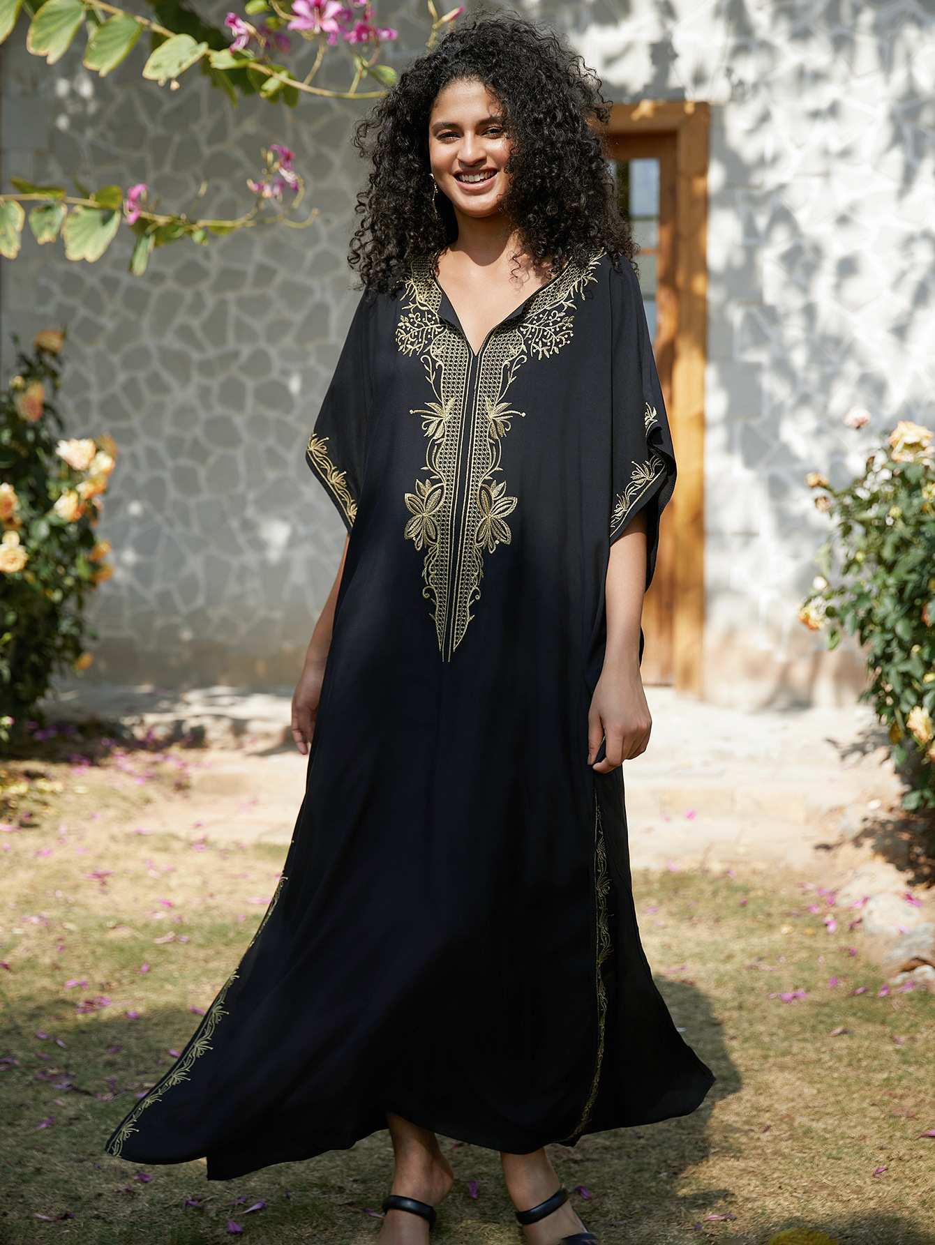 Swimsuit Cover Ups Embroidery  – Embroidery Kaftan recenzja i cena