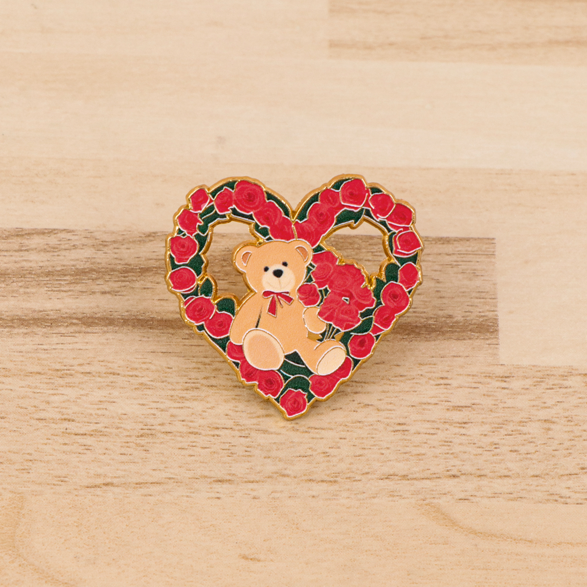 Fox Rose Bear Enamel Pins Anim – Embroidery Textile recenzja i cena
