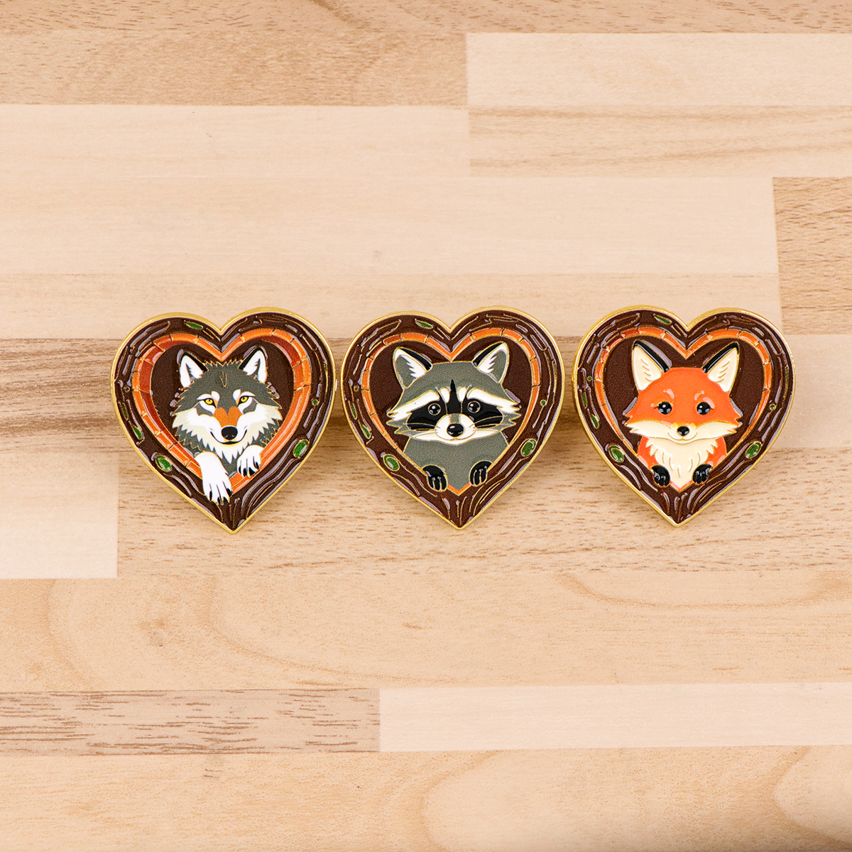 Fox Rose Bear Enamel Pins Anim – Embroidery Textile recenzja i cena