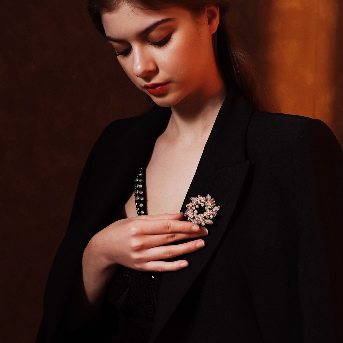 Pearl Brooch Pin Snowflake Hig – Embroidery Kaftan recenzja i cena
