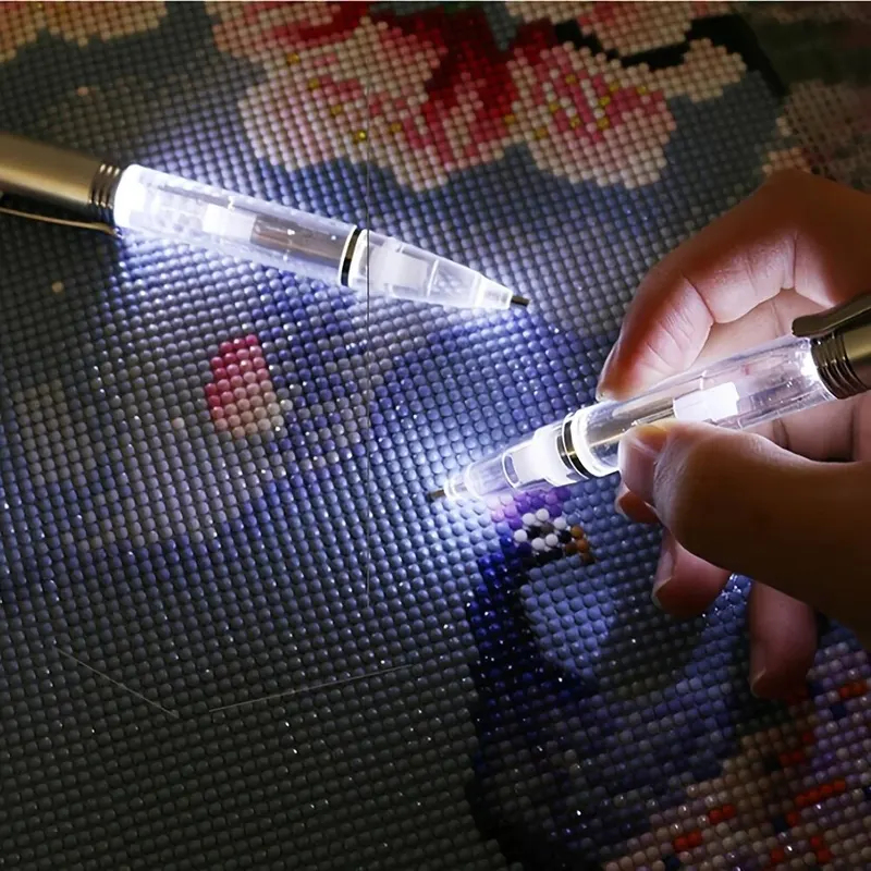 LED Light Diamond Painting Pen – Embroidery Painting recenzja i cena