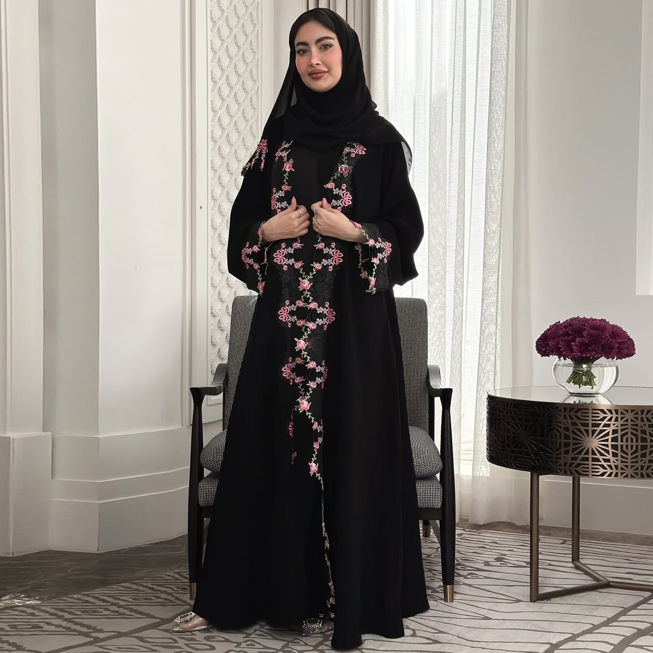 Abaya Women Eid Dress Jalabiya – Embroidery Kaftan recenzja i cena