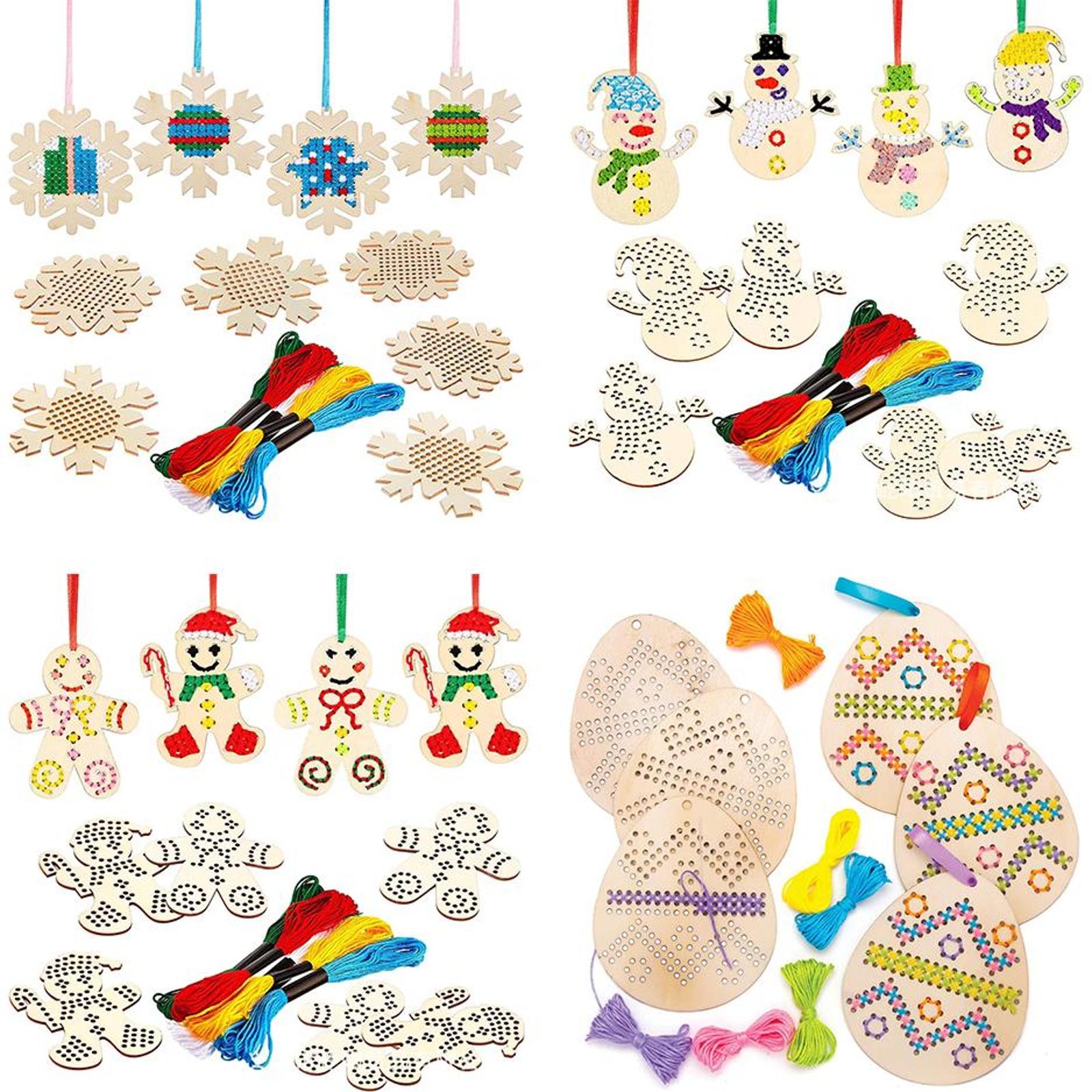 Cross Stitch Hanging Pendant G – Embroidery Xmas Ornaments recenzja i cena