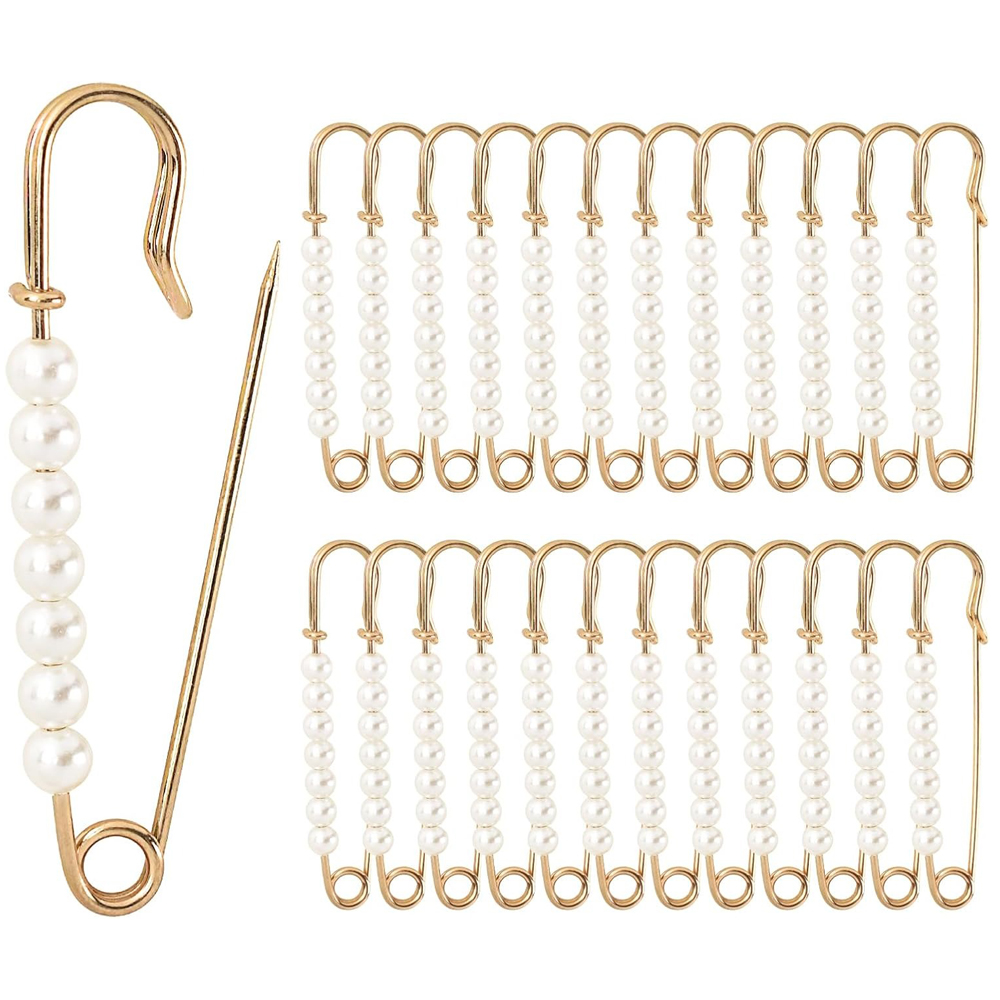 5PCS Faux Pearl Brooch Pins 2. – Embroidery Kaftan recenzja i cena