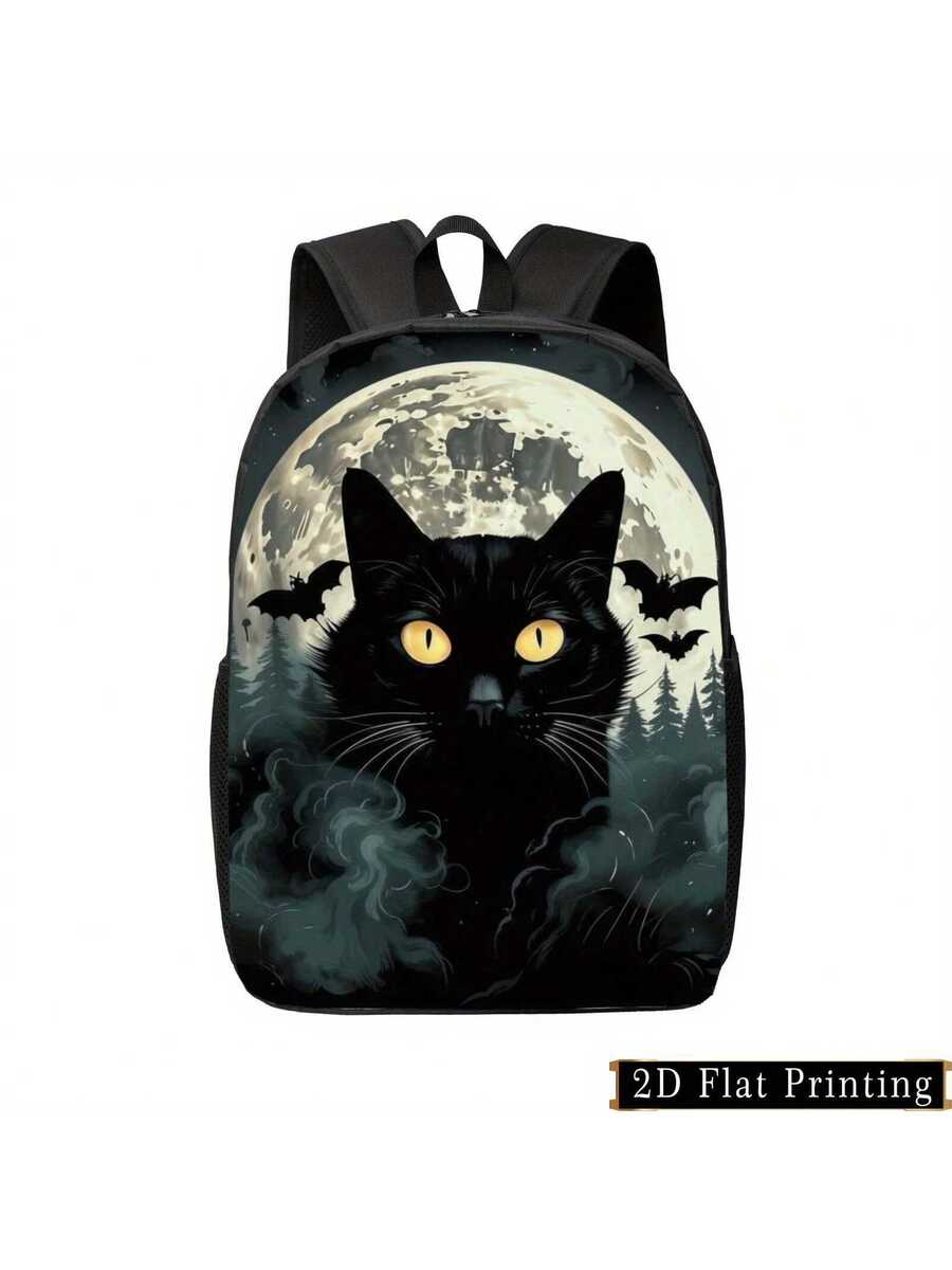 Black Cat Moonlit Forest Backp – Embroidery Cat recenzja i cena