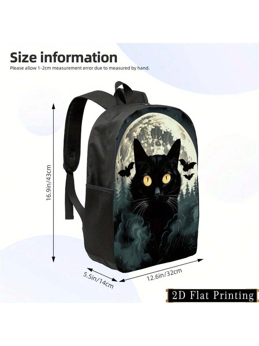Black Cat Moonlit Forest Backp – Embroidery Cat recenzja i cena