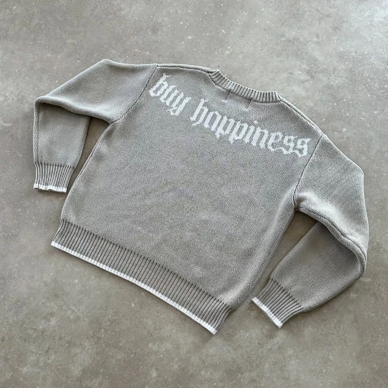 Harajuku Casual gold Sweaters  – Embroidery Gold recenzja i cena