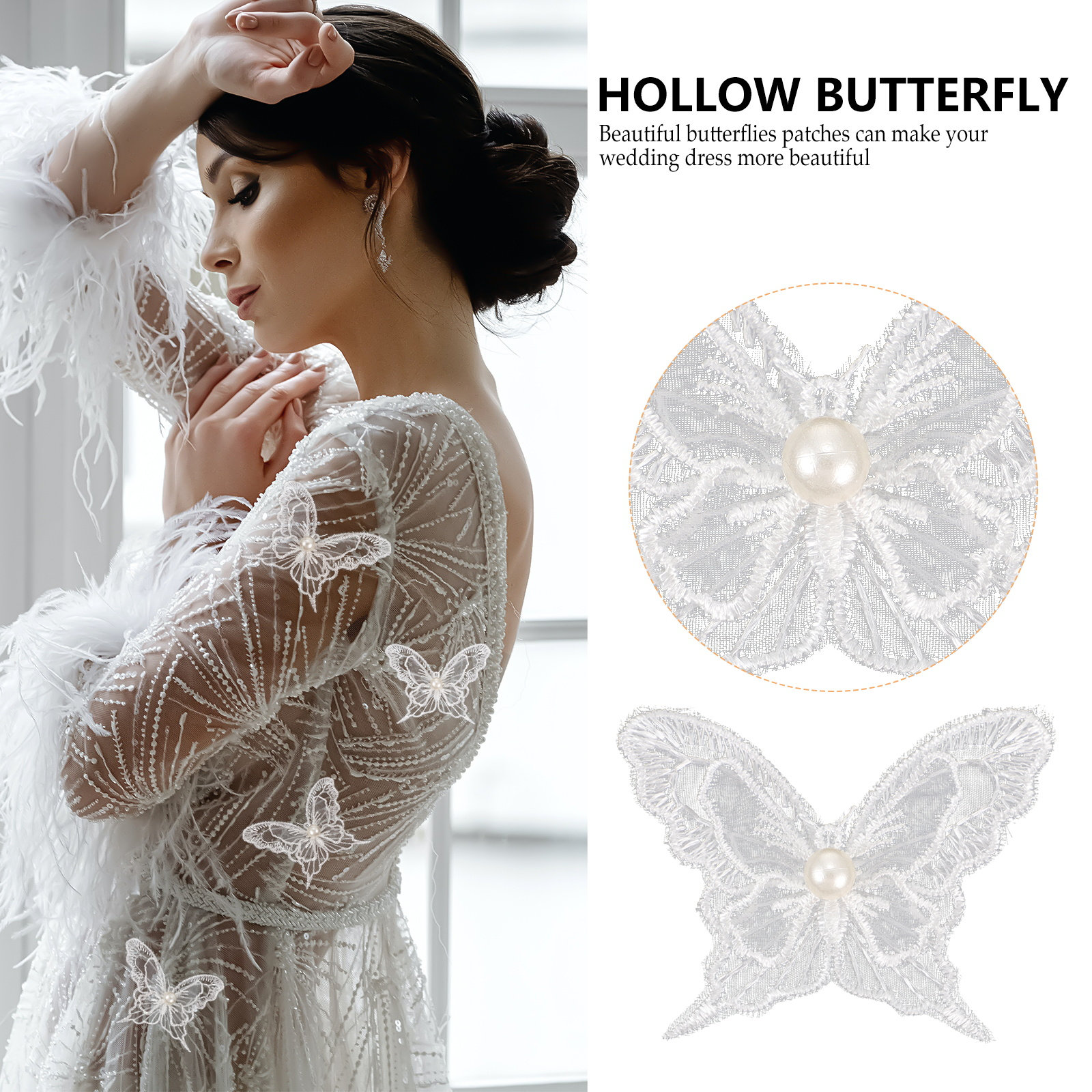 10Pcs Artistic Butterflies Emb – Embroidery Wedding recenzja i cena