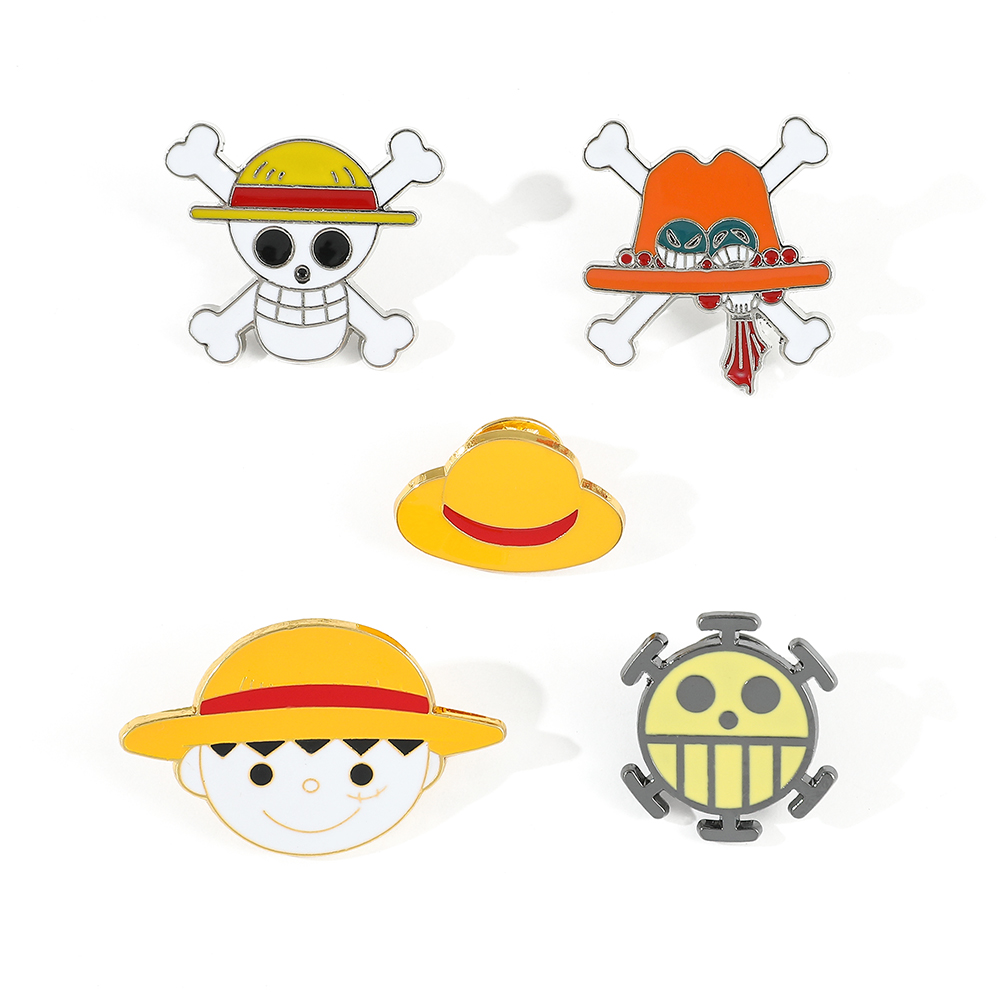 5 Pcs Cartoon Monkey D. Luffy  – Embroidery Textile recenzja i cena