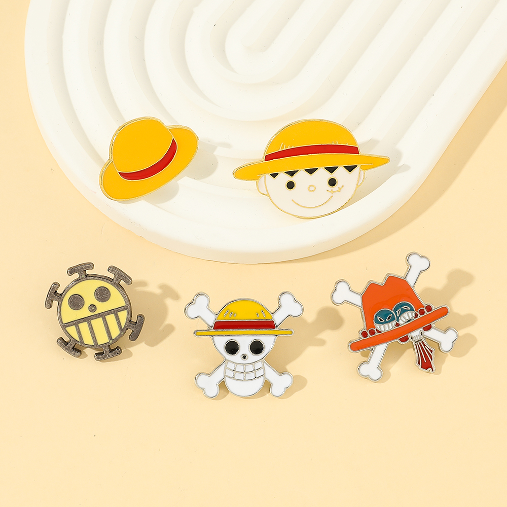 5 Pcs Cartoon Monkey D. Luffy  – Embroidery Textile recenzja i cena