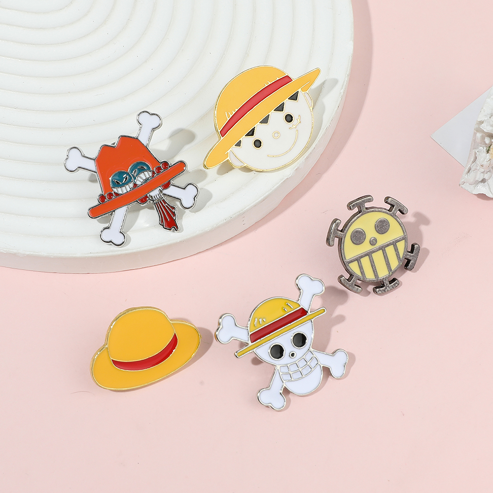 5 Pcs Cartoon Monkey D. Luffy  – Embroidery Textile recenzja i cena