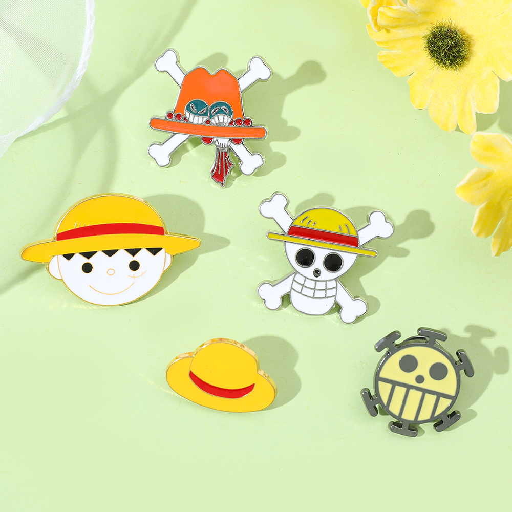 5 Pcs Cartoon Monkey D. Luffy  – Embroidery Textile recenzja i cena
