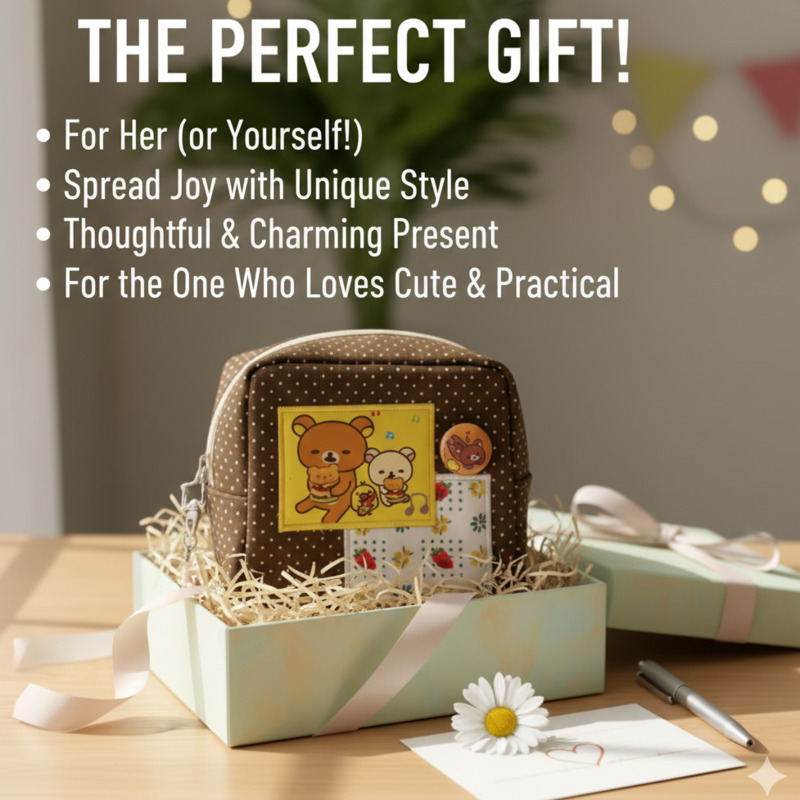 Rilakkuma Wallet Embroidery Y2 – Embroidery Wallet recenzja i cena