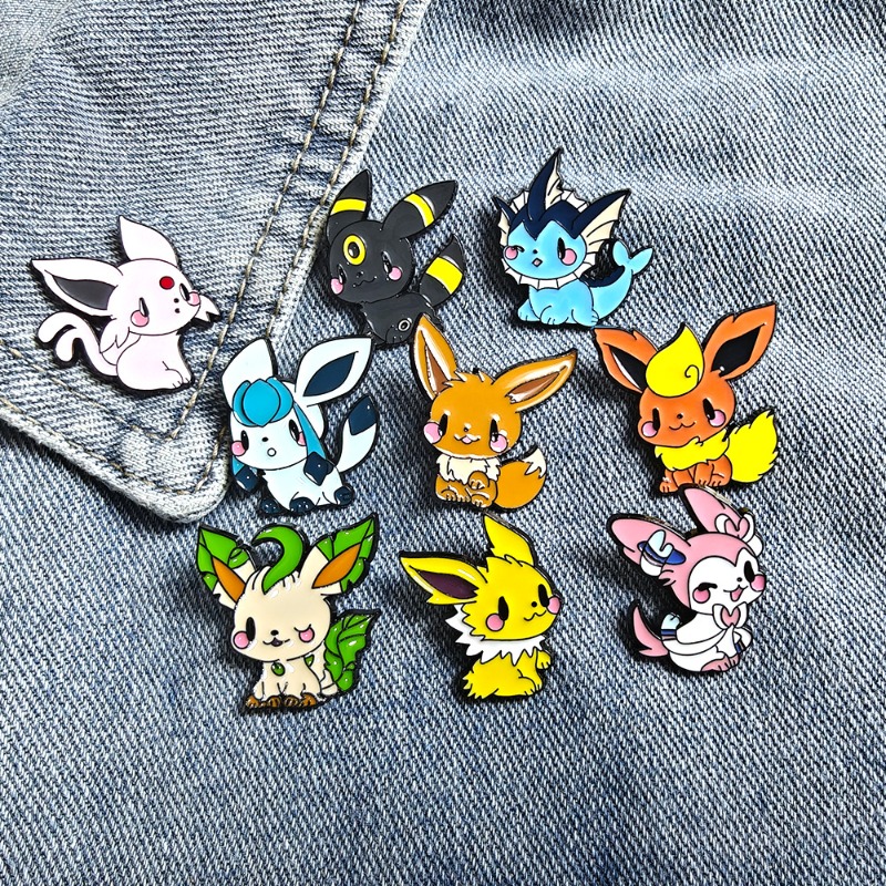 Hot 9 Pcs Anime Elf Brooch Set – Embroidery Textile recenzja i cena