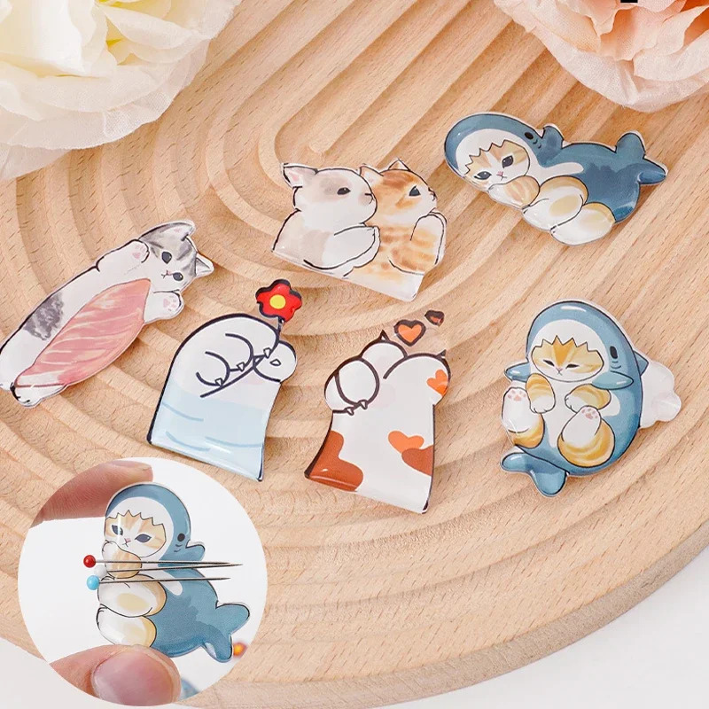 Cute cat acrylic needle, 1 pie – Needle Minder Magnet recenzja i cena
