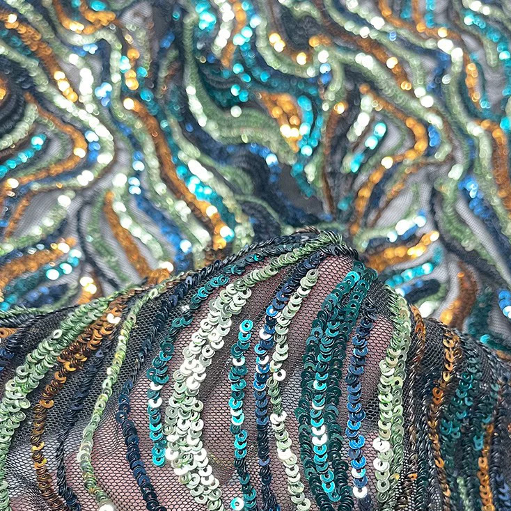 1yard Colorful sequin bead tub – Embroidery Wedding recenzja i cena