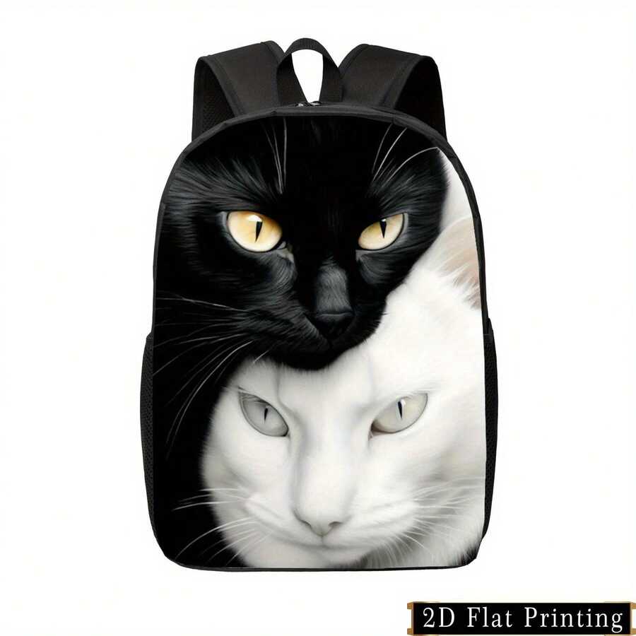 Cat Print Backpack For Adults  – Embroidery Cat recenzja i cena