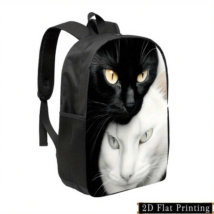 Cat Print Backpack For Adults  – Embroidery Cat recenzja i cena