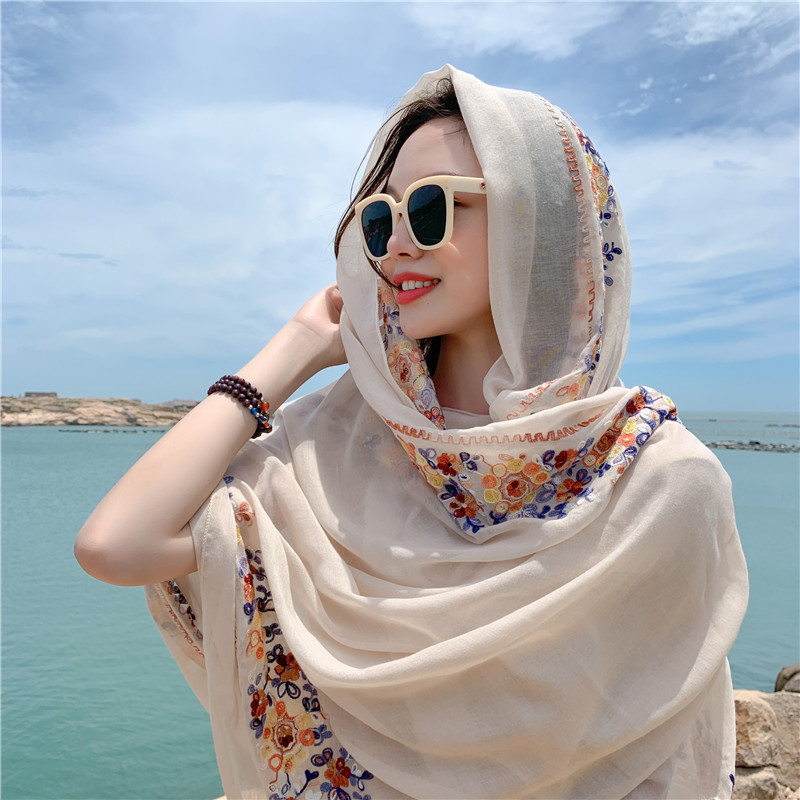 Four Seasons Muslim Women's He – Embroidery Shawl recenzja i cena
