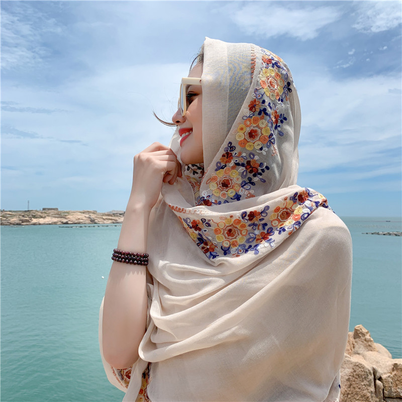 Four Seasons Muslim Women's He – Embroidery Shawl recenzja i cena