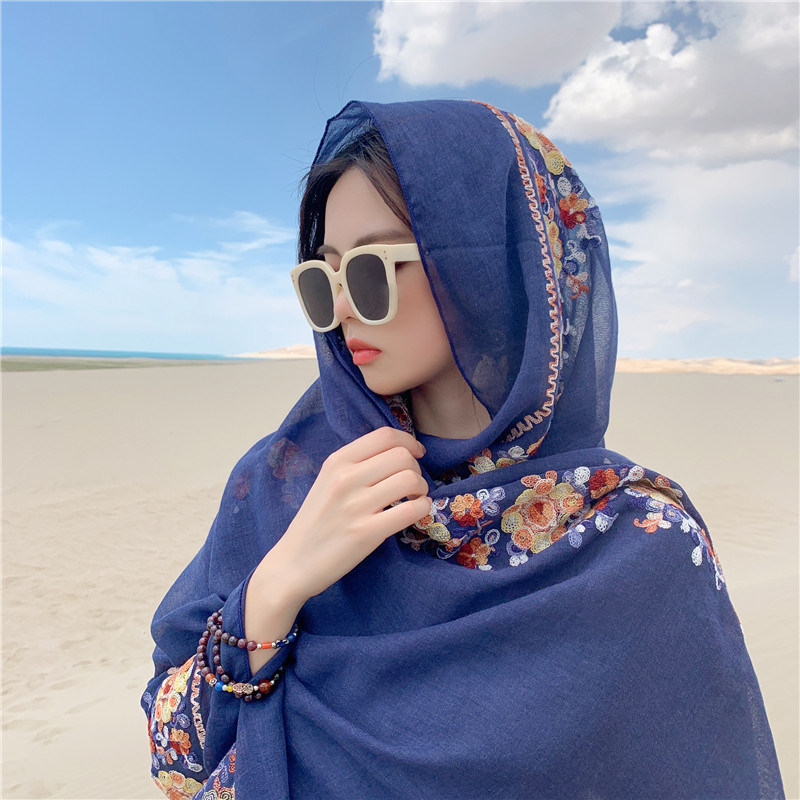 Four Seasons Muslim Women's He – Embroidery Shawl recenzja i cena