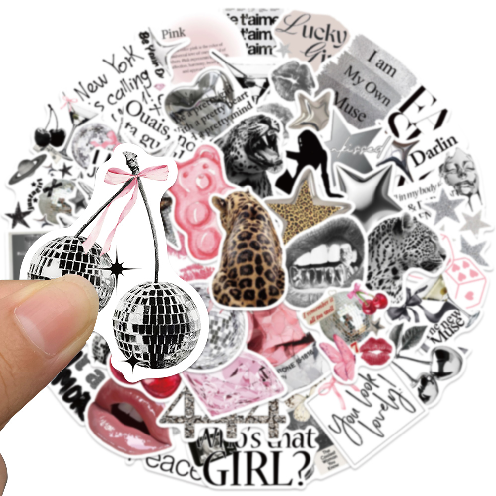 50pcs Silver Lucky Sticker Fas – Embroidery Wall Art recenzja i cena