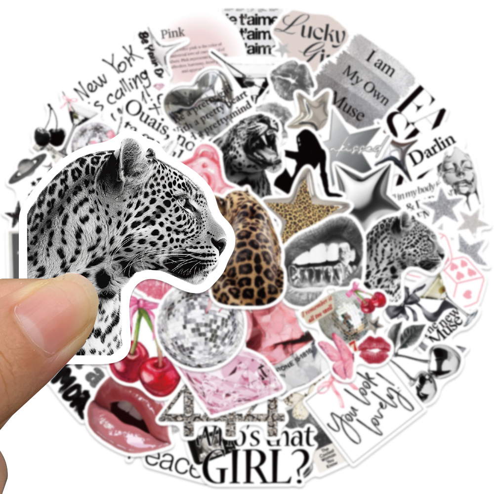 50pcs Silver Lucky Sticker Fas – Embroidery Wall Art recenzja i cena