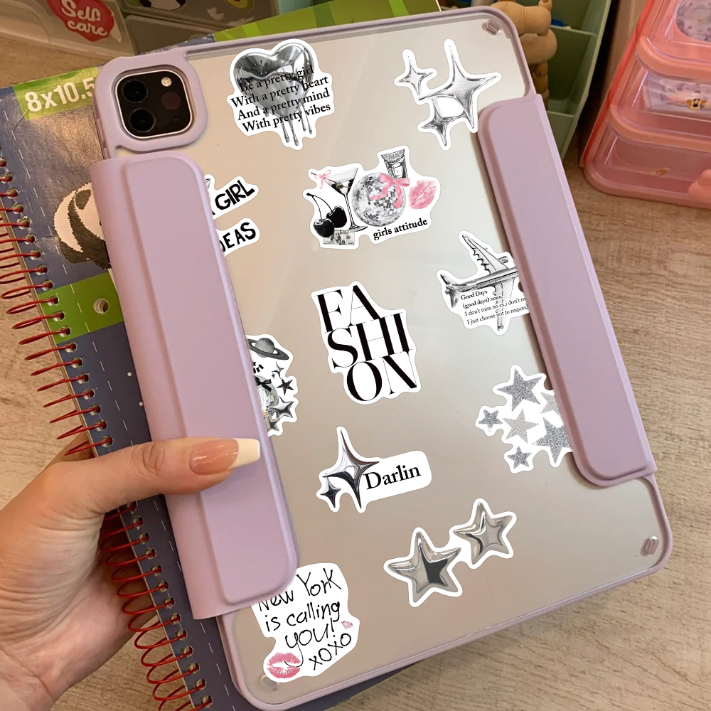 50pcs Silver Lucky Sticker Fas – Embroidery Wall Art recenzja i cena