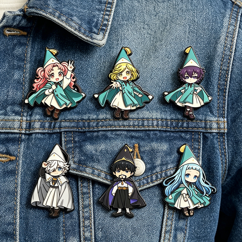 6pcs Witch Hat Enamel Pin Set  – Embroidery Reddit recenzja i cena