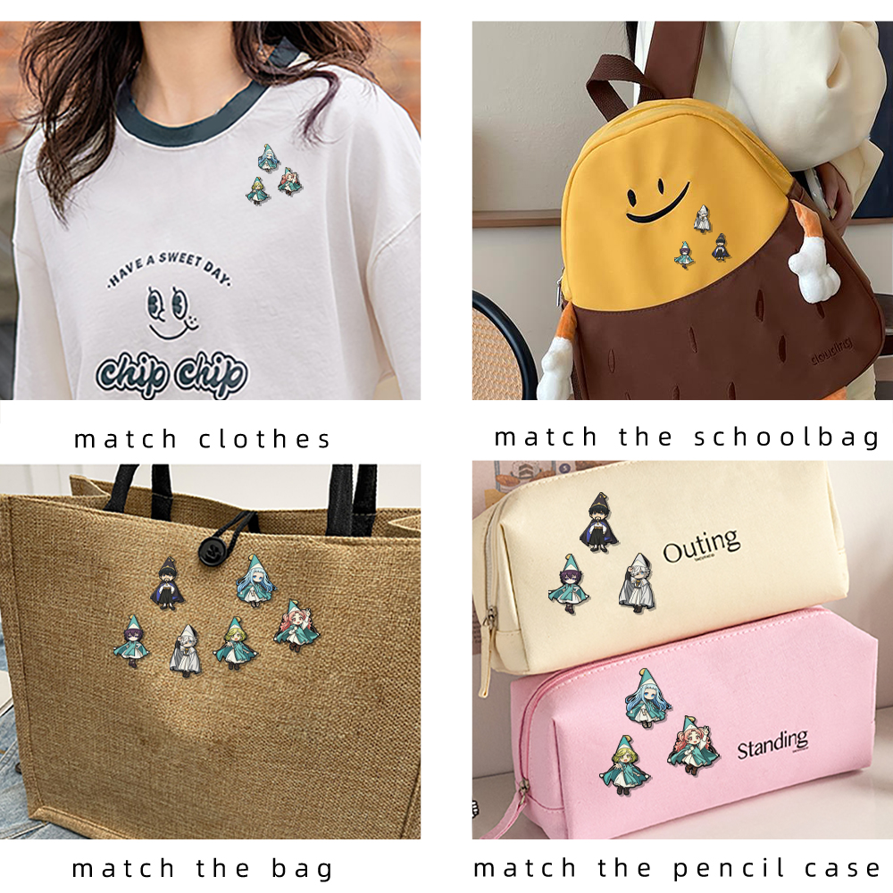 6pcs Witch Hat Enamel Pin Set  – Embroidery Reddit recenzja i cena