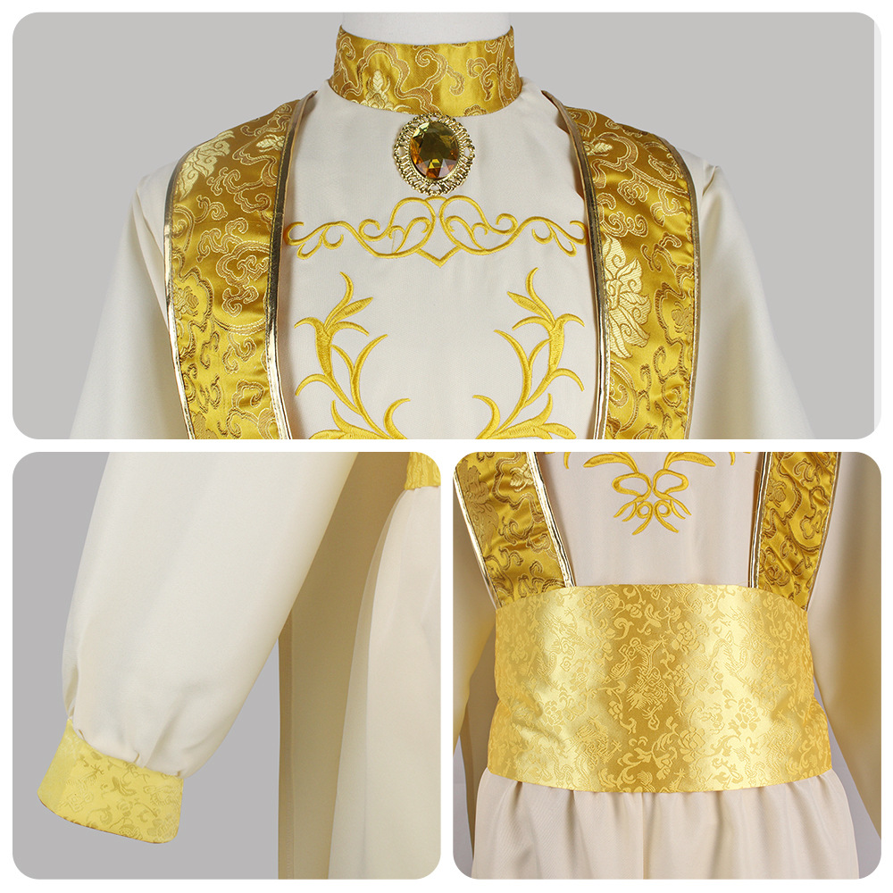 Adult Aladdin Cosplay Costume  – Embroidery Gold recenzja i cena