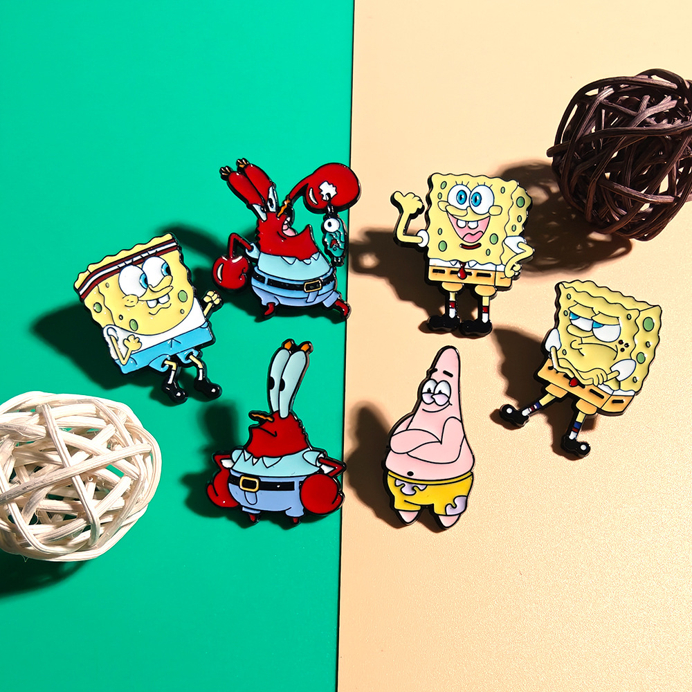 6 Pcs SpongeBob SquarePants An – Embroidery Textile recenzja i cena