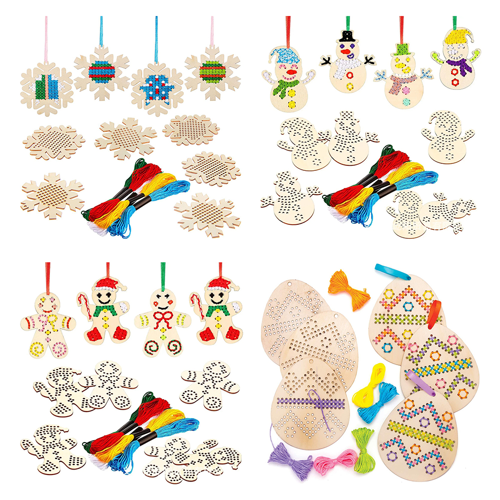 Cross Stitch Hanging Pendant G – Embroidery Xmas Ornaments recenzja i cena