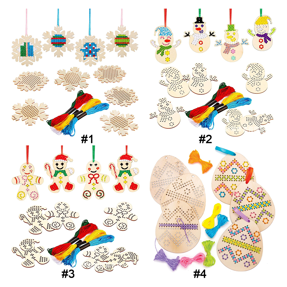 Cross Stitch Hanging Pendant G – Embroidery Xmas Ornaments recenzja i cena