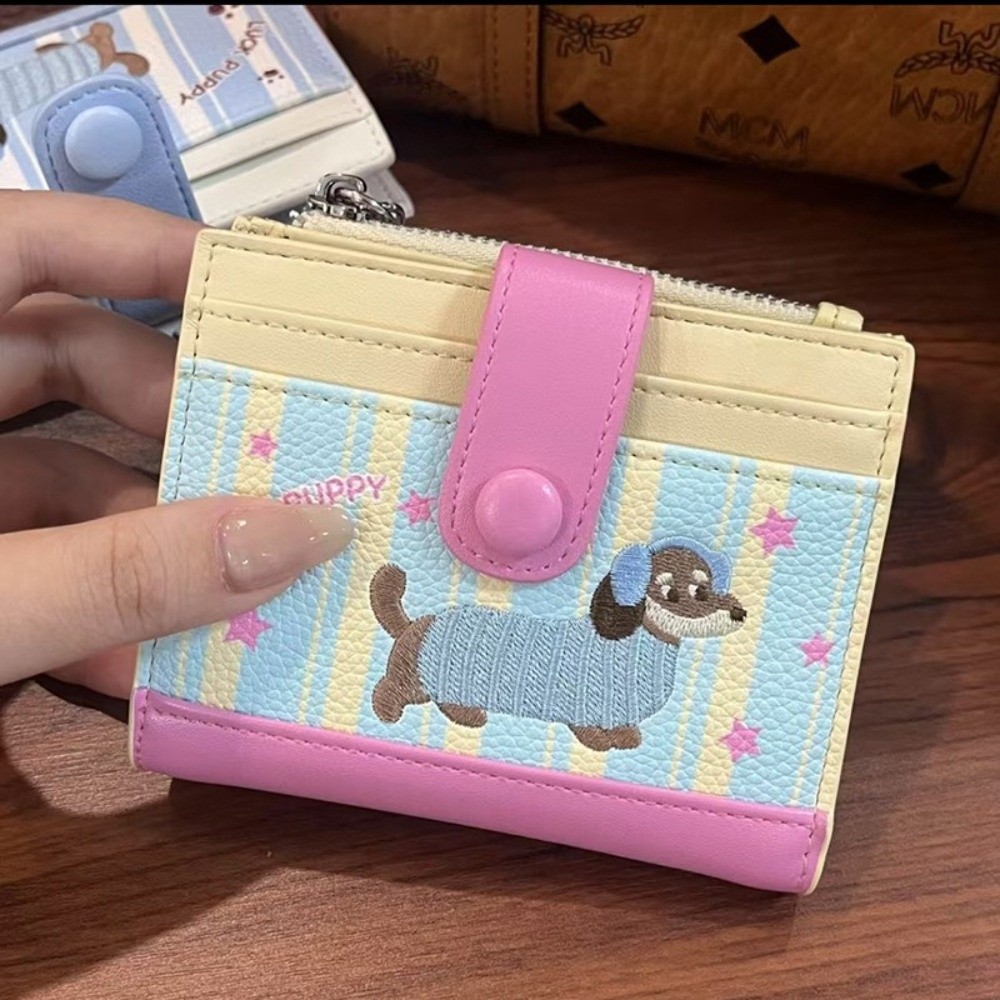 Korean Style Dachshund Embroid – Embroidery Wallet recenzja i cena