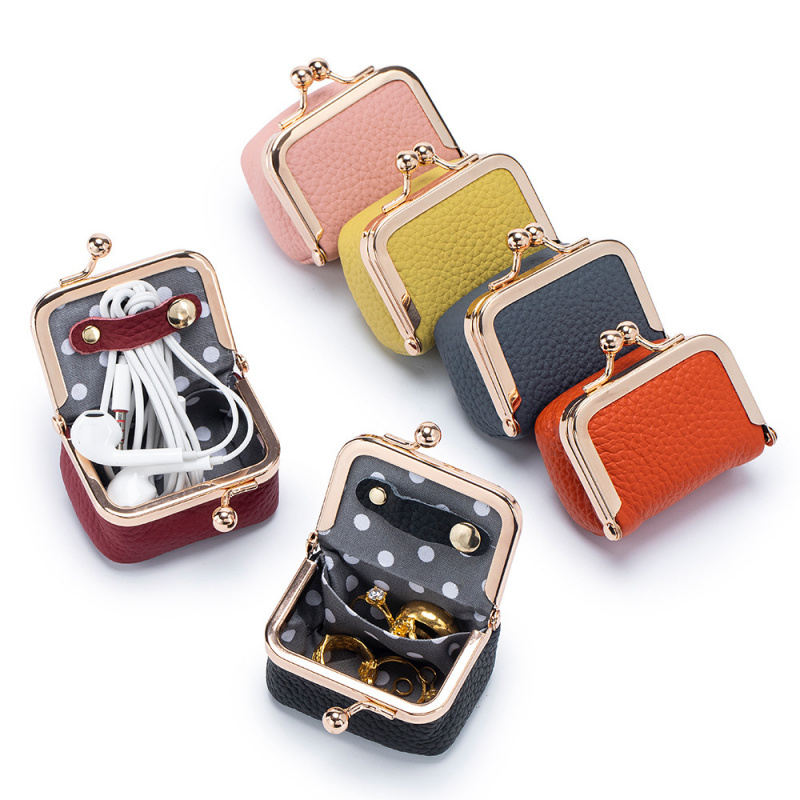Mini Leather Coin Purse – with – Embroidery Wallet recenzja i cena