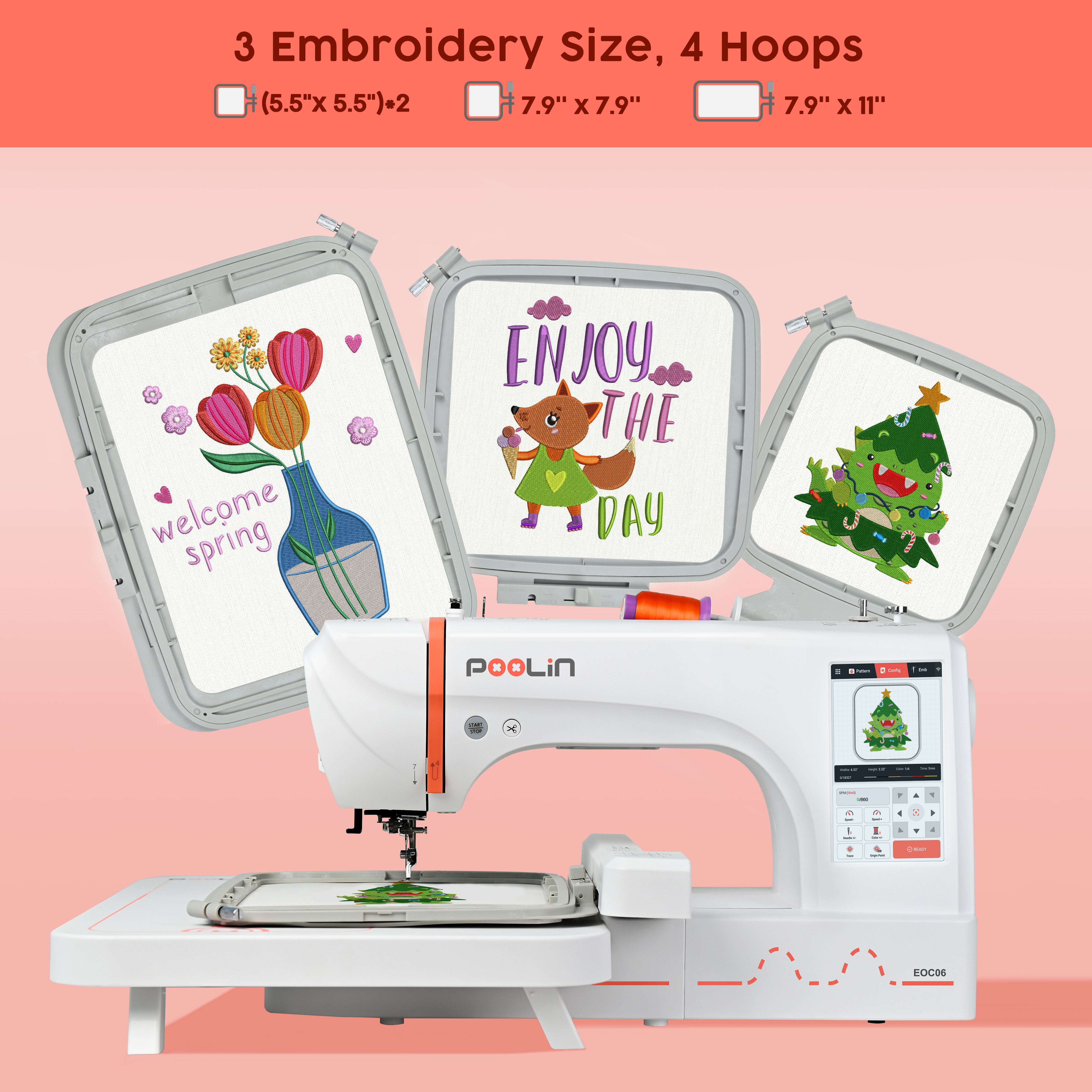 EOC06 PooLin China Hot Sale Co – Embroidery Machine China recenzja i cena